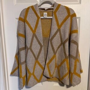 Anthropologie Akemi + Kin Open Front Cardigan with Geometric Design